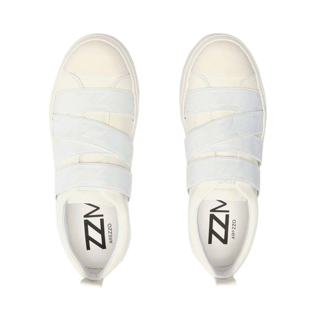 Tênis Arezzo Slip On Flatform Elástico Trendy Branco 4