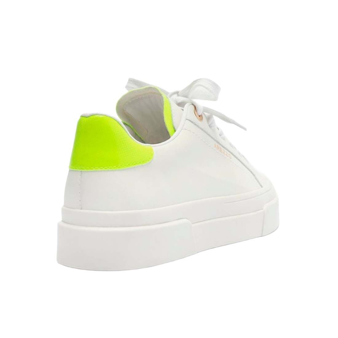 Tênis Arezzo Flatform Amarração Urbana Branco/Verde 3