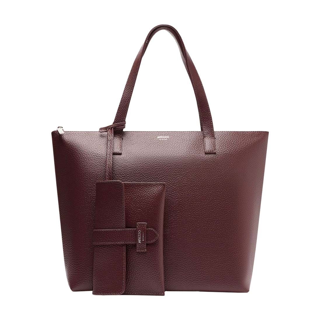 Bolsa Arezzo Mercato Grande Bag Charm Vinho 1