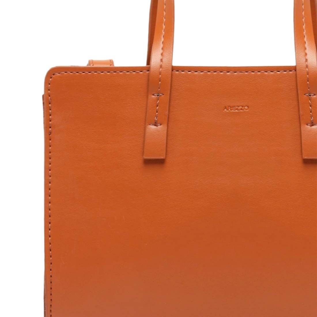 Bolsa Arezzo Tote Isis Grande Estruturada Caramelo 6