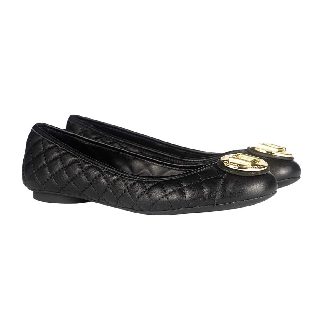 Sapatilha Luz da Lua Matelassê com Metal Preto 2