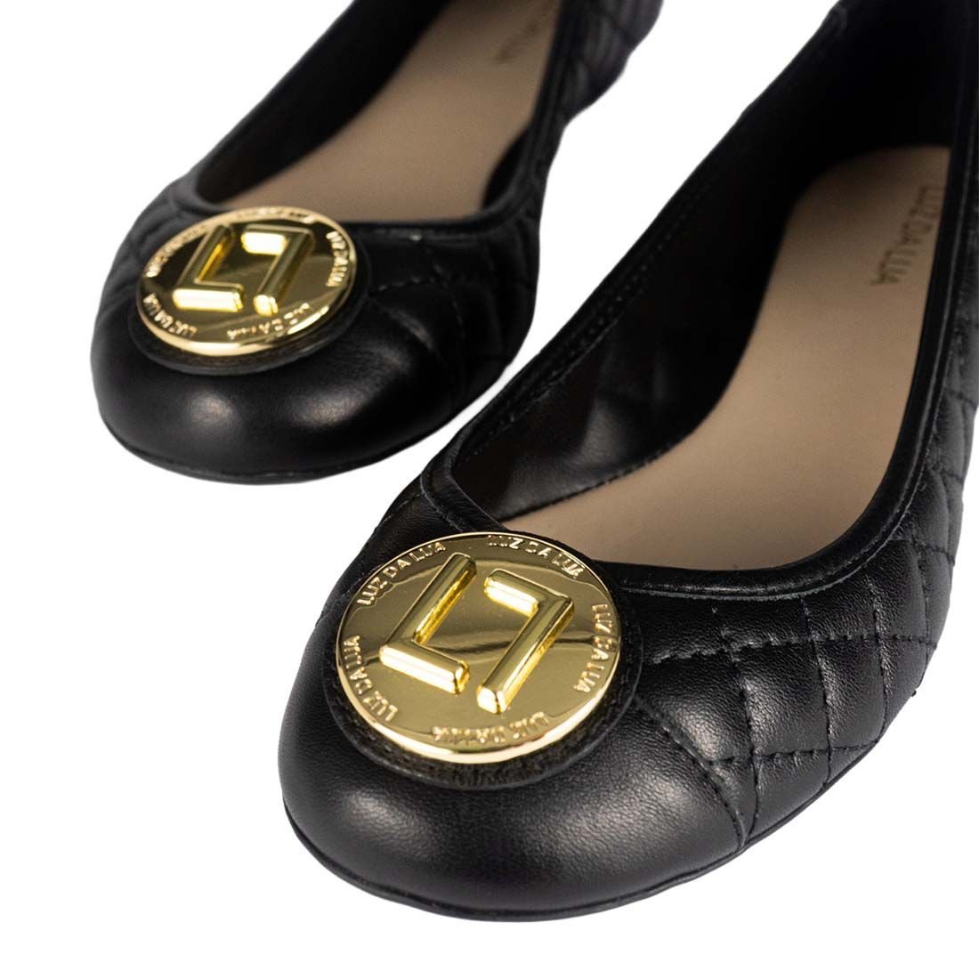 Sapatilha Luz da Lua Matelassê com Metal Preto 6
