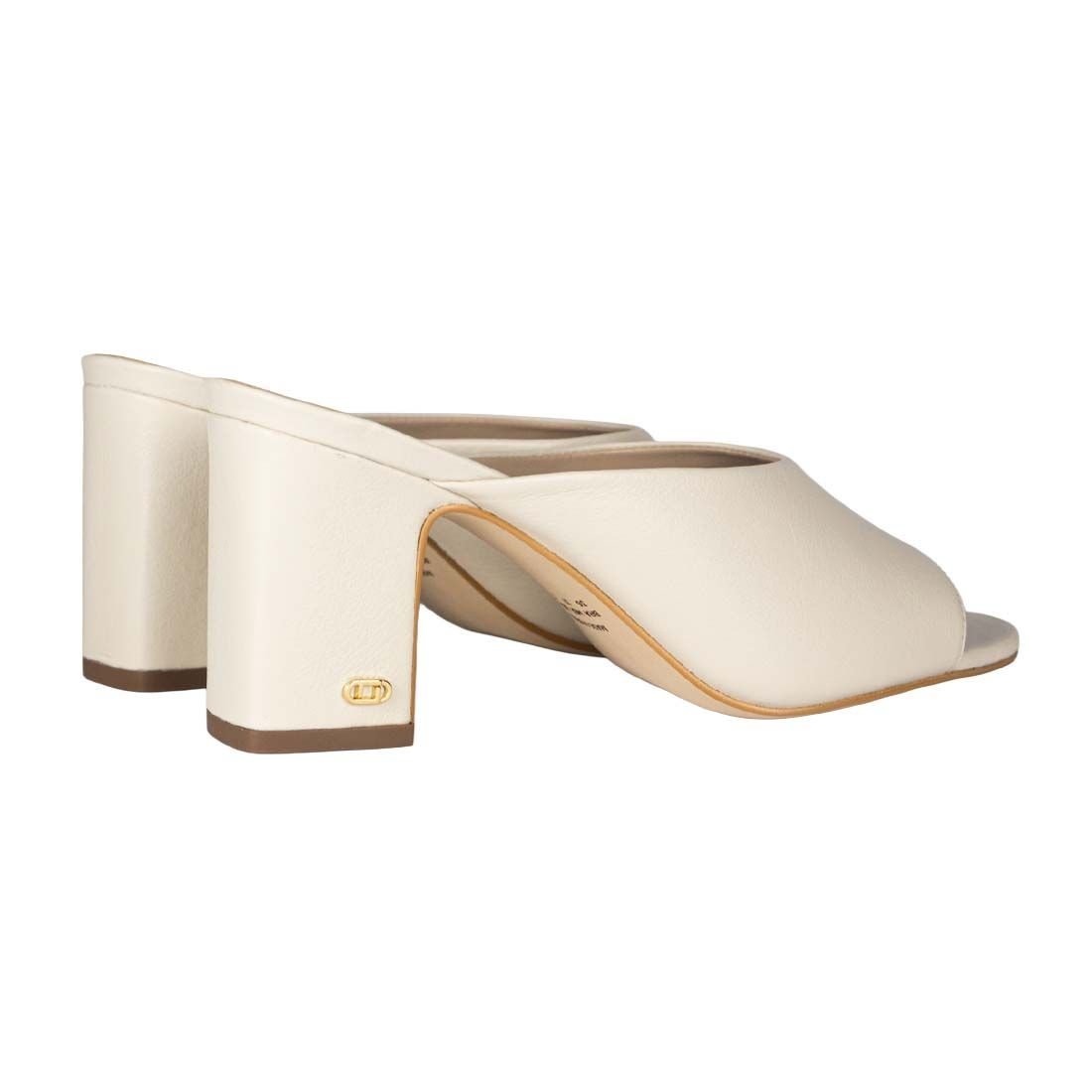 Tamanco Luz da Lua Salto Bloco Casual Elegante Off White 3