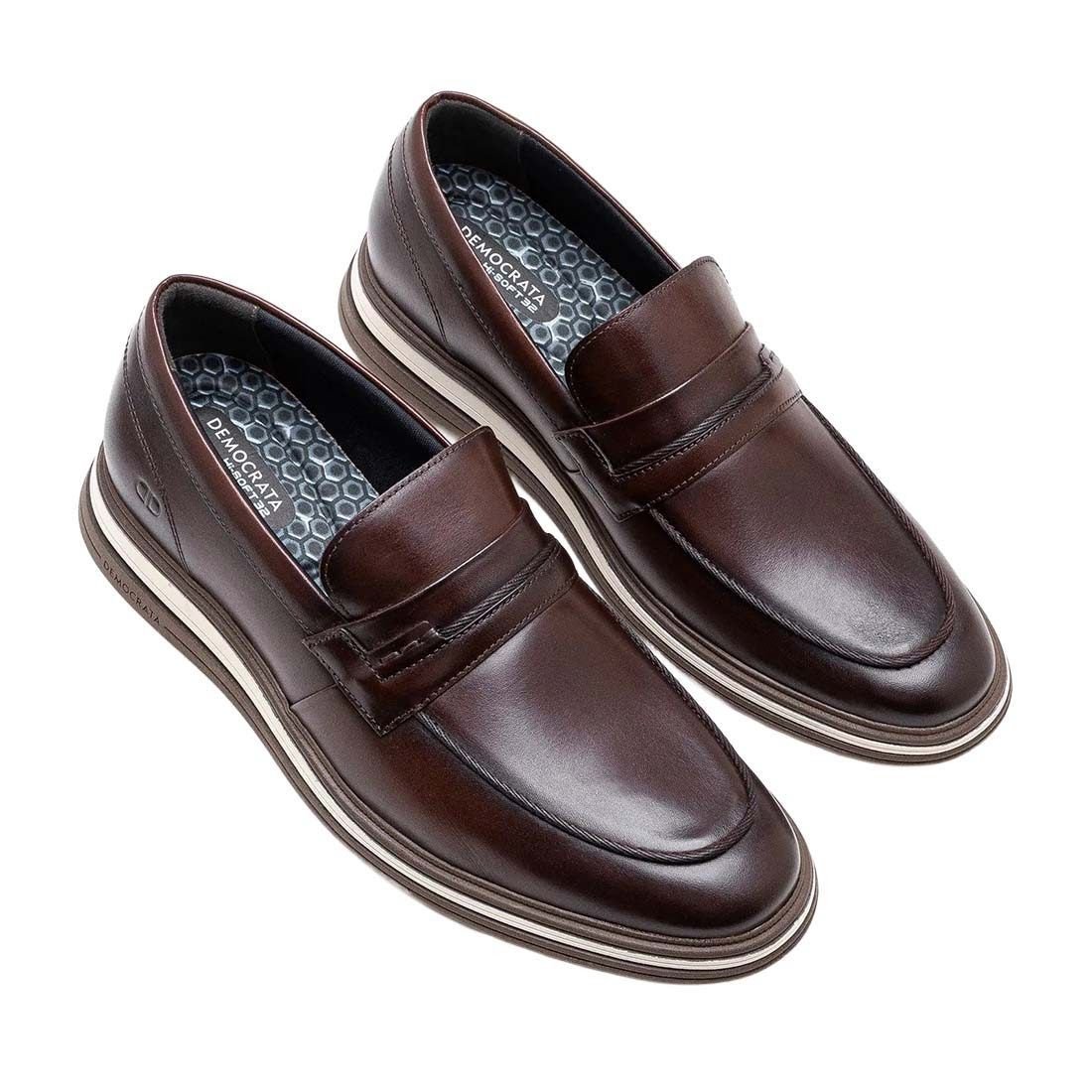 Sapato Democrata Dune Calce Fácil Hi-Soft Marrom 2