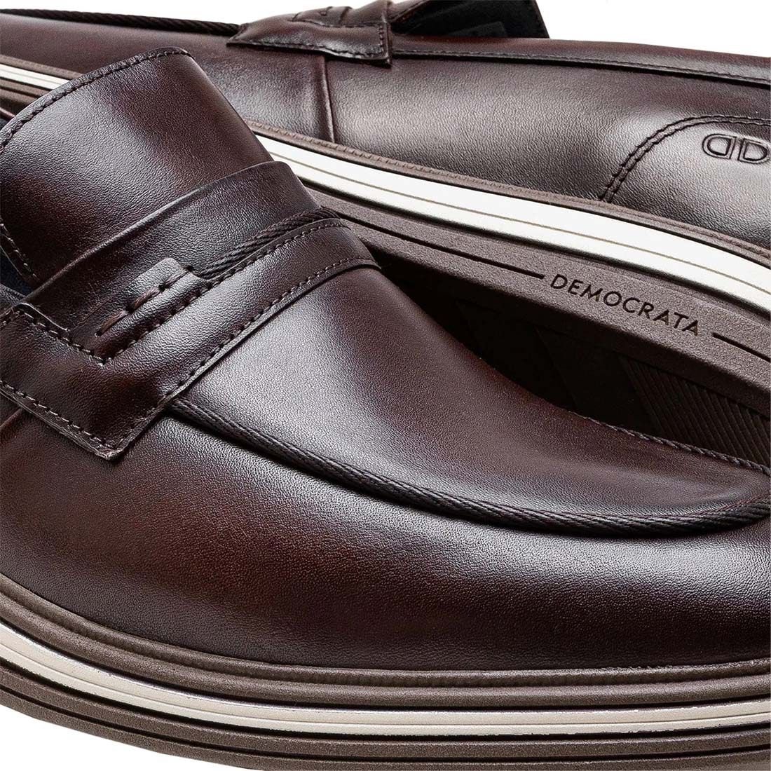 Sapato Democrata Dune Calce Fácil Hi-Soft Marrom 3