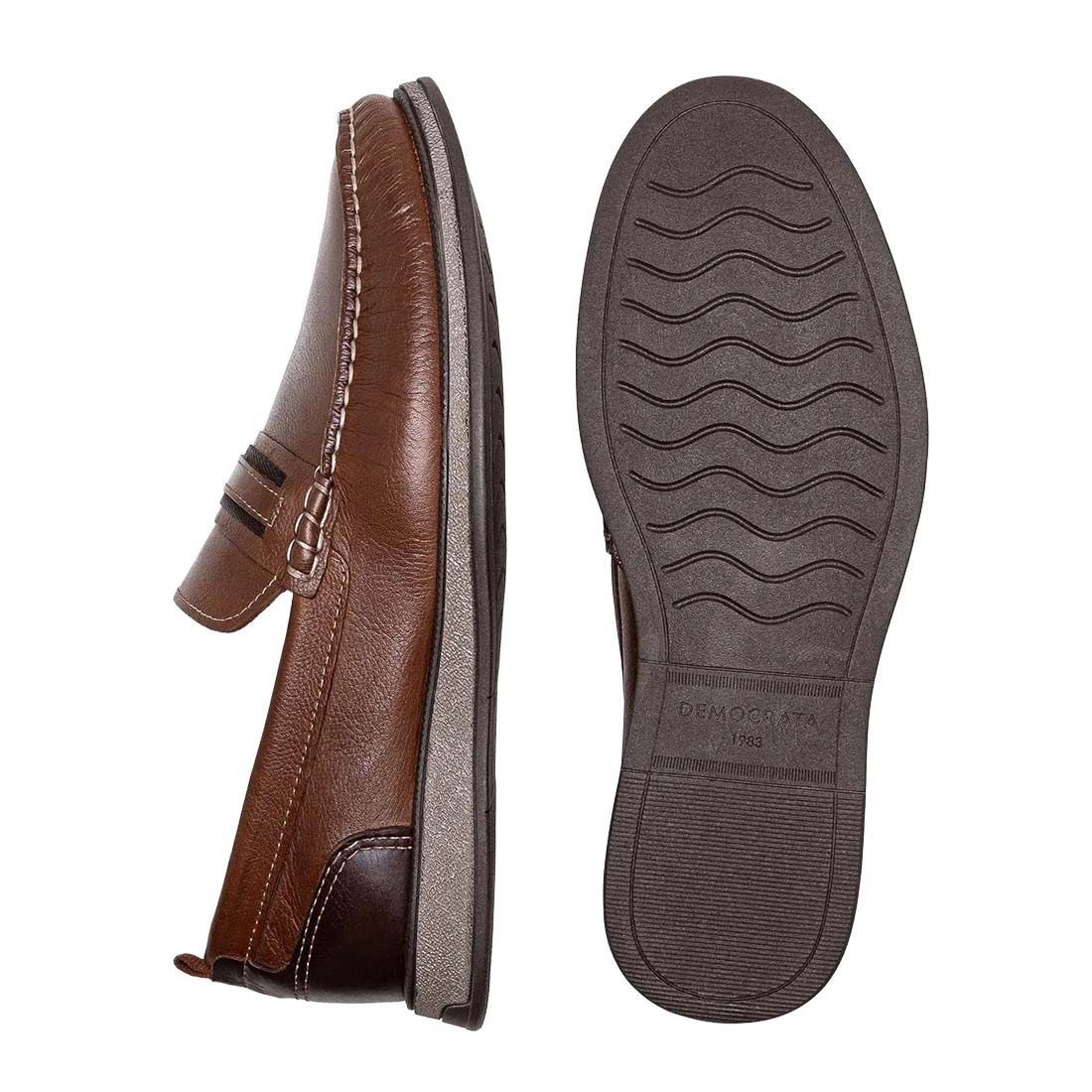 Sapato Democrata Mocassim Nash Calce Fácil Marrom 4