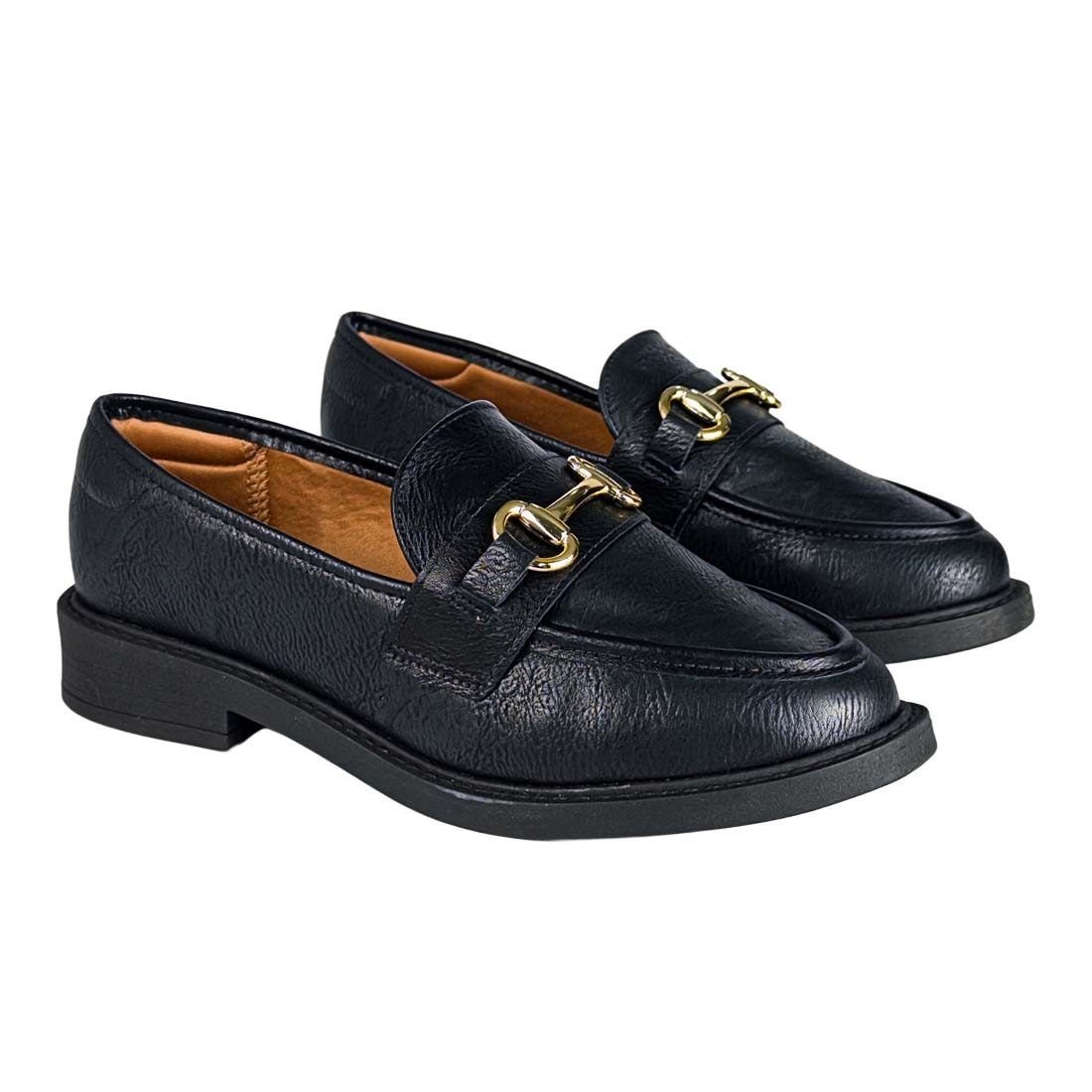 Sapato Mocassim Vizzano Detlahe Metal Preto 2