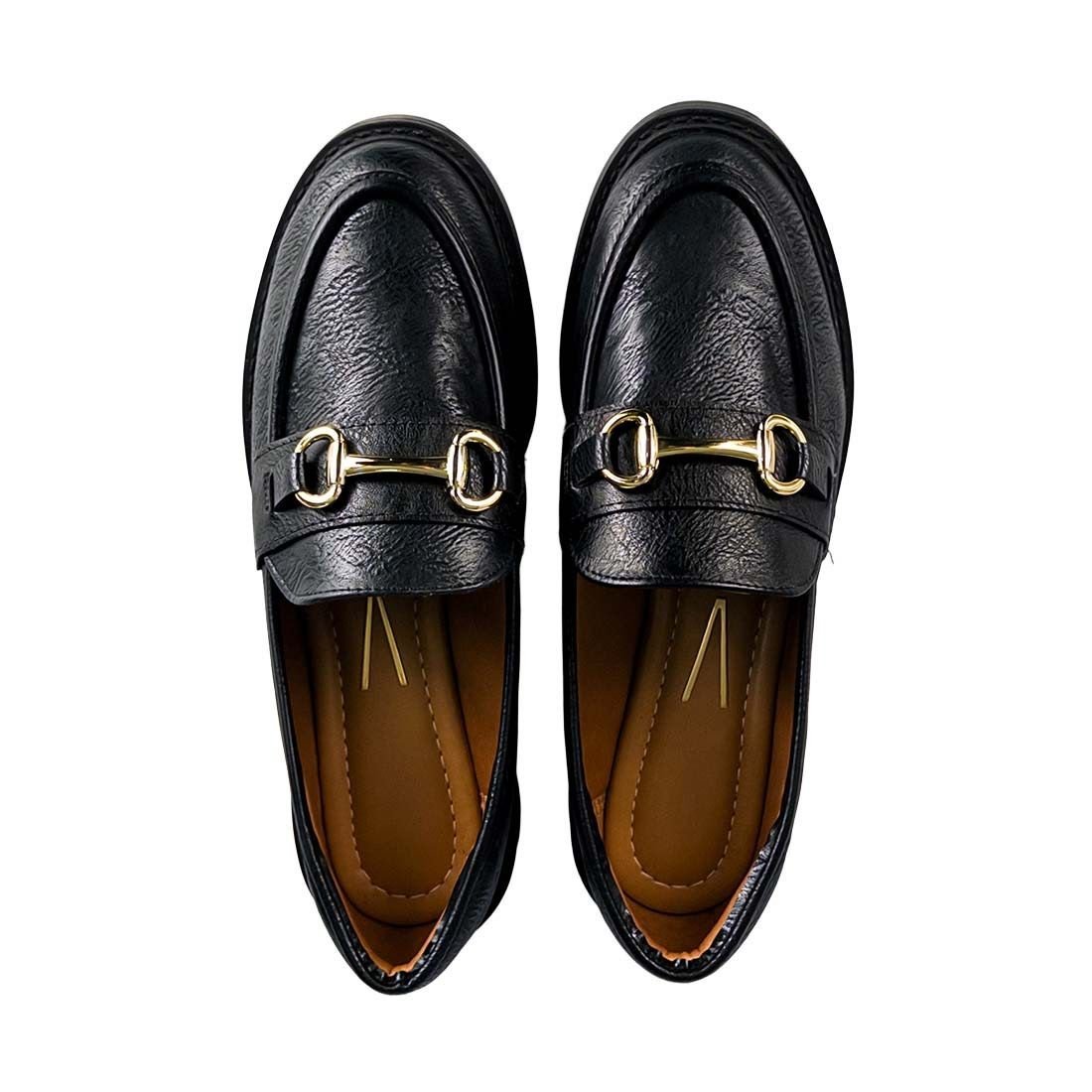 Sapato Mocassim Vizzano Detlahe Metal Preto 5