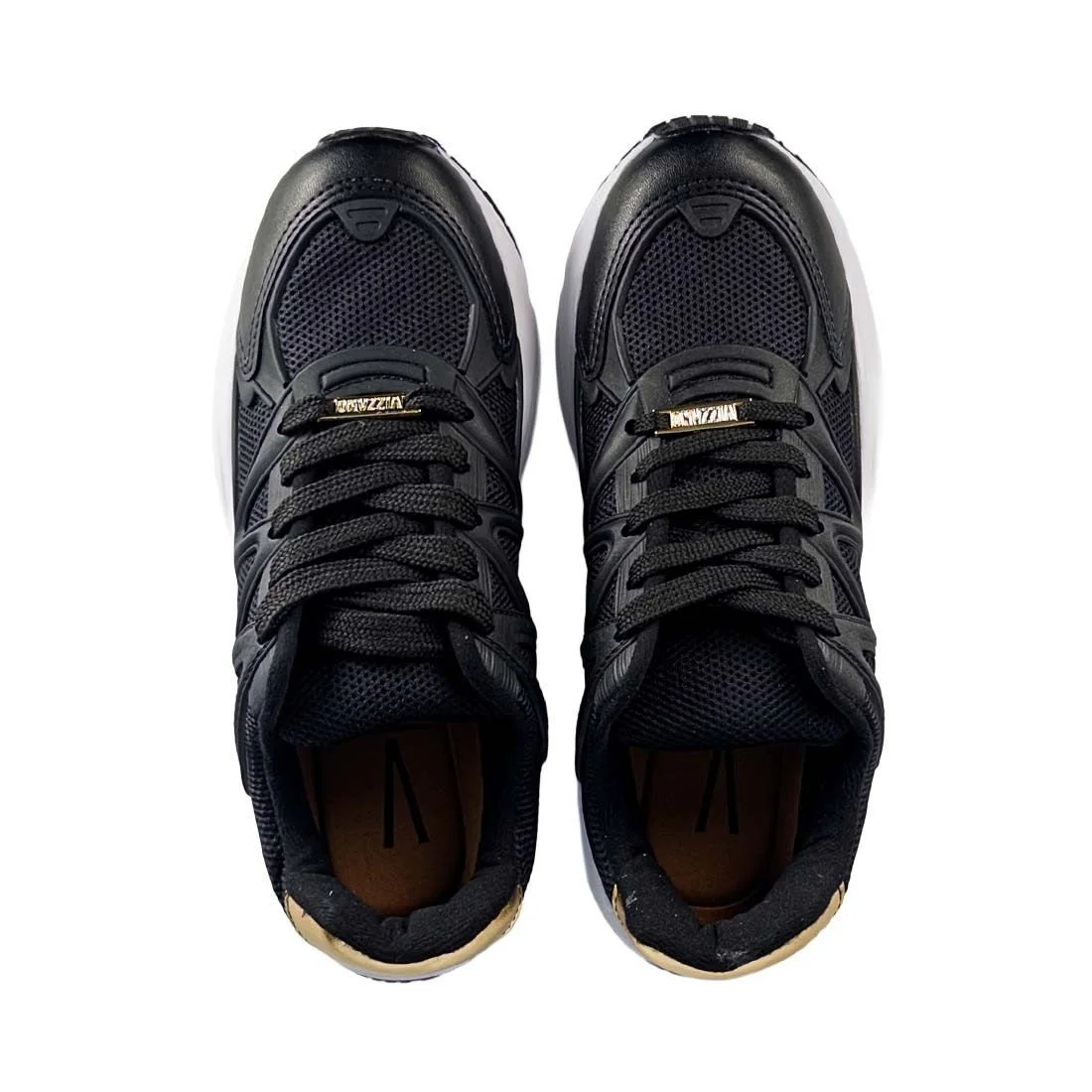 Vizzano Preto Tenis Vizzano Solado Alto Tênis Feminino TÃªnis