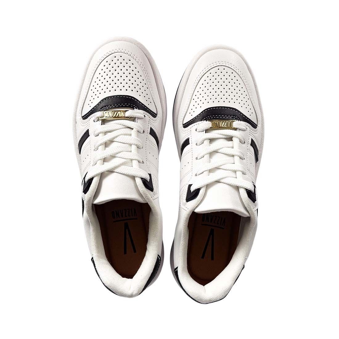 Tênis Vizzano Casual com Listras Laterais Branco 5