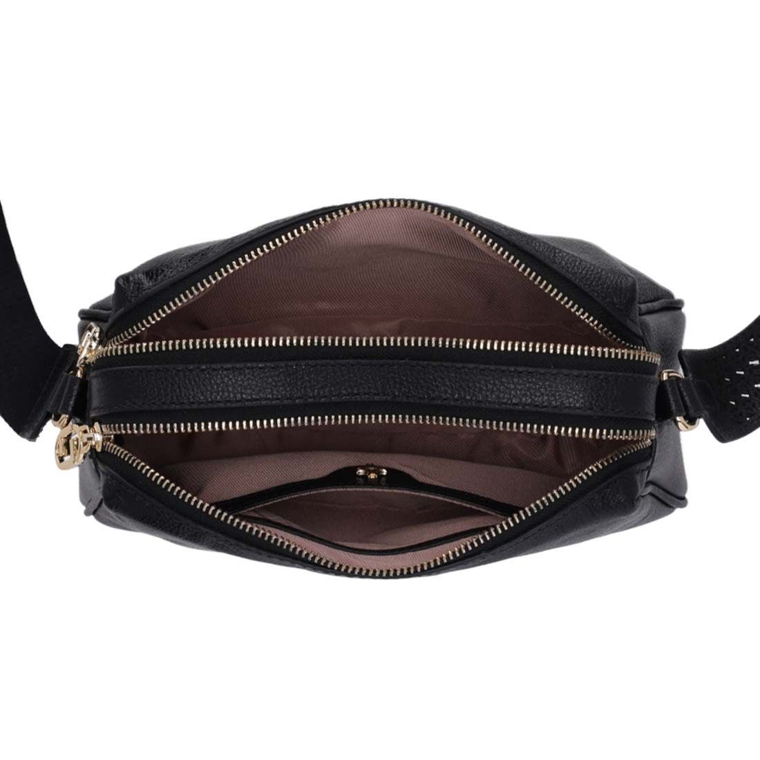 Bolsa Luz da Lua Tiracolo Pequena Preto 4