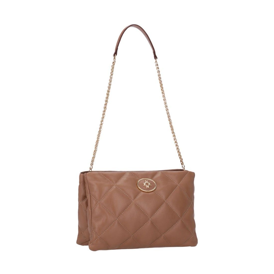 Bolsa Luz da Lua Tiracolo Média MatelassIe Caramelo 3