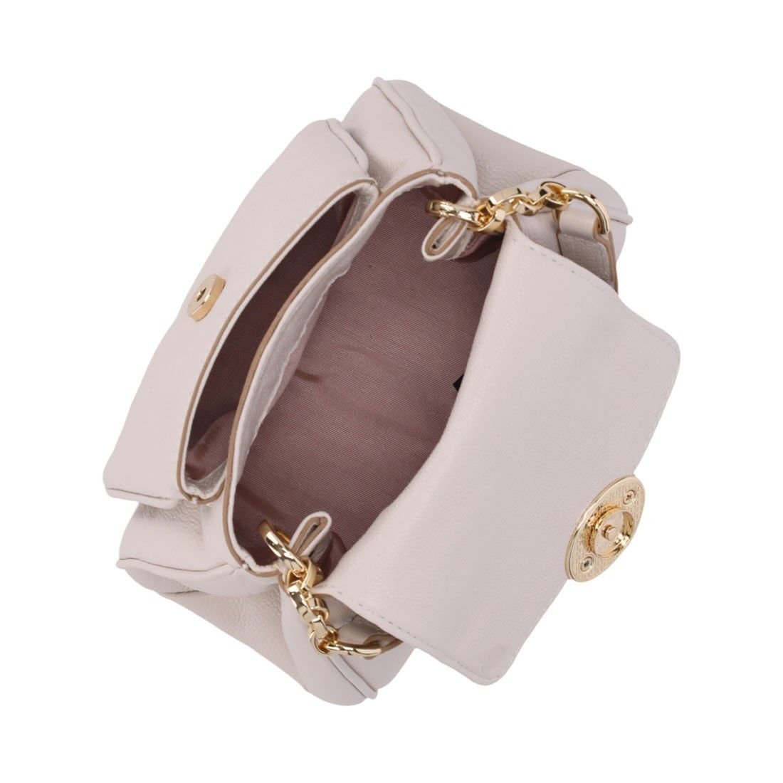 Bolsa Luz da Lua Satchel Pequena com Alça Ajustável Off White 4