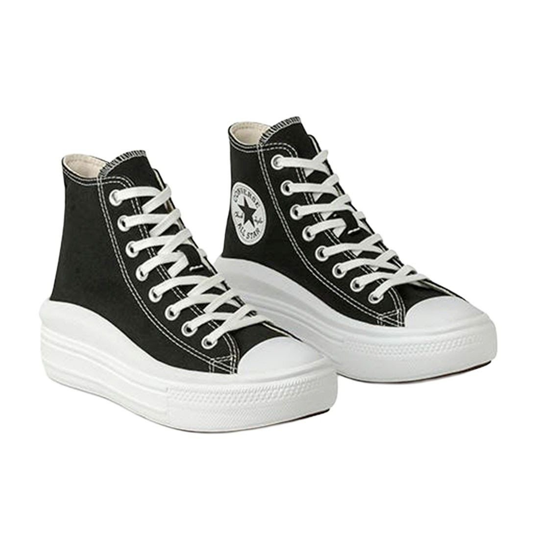 Tênis Converse All Star Move Cano Alto Plataforma Preto/Branco 3