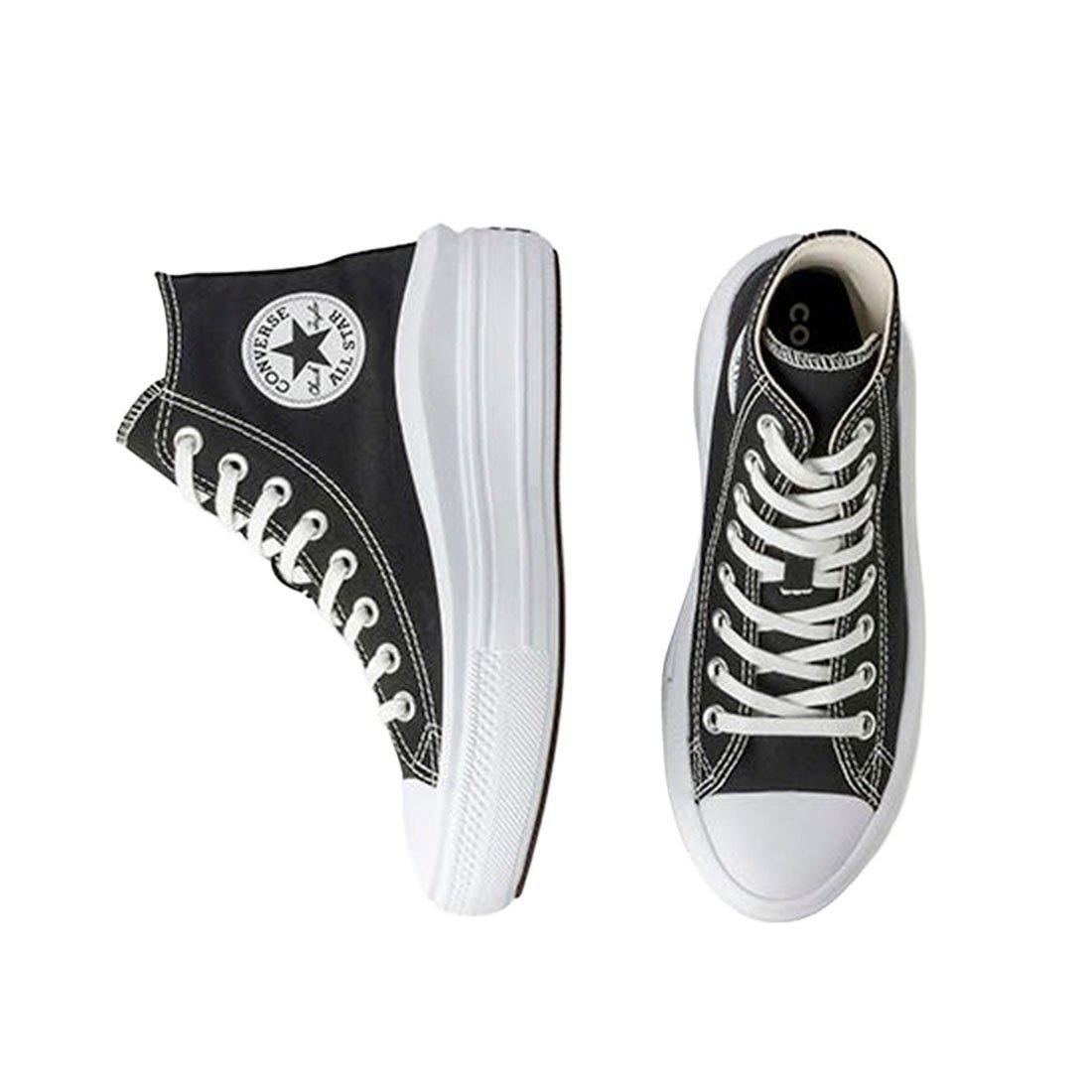 Tênis Converse All Star Move Cano Alto Plataforma Preto/Branco 5