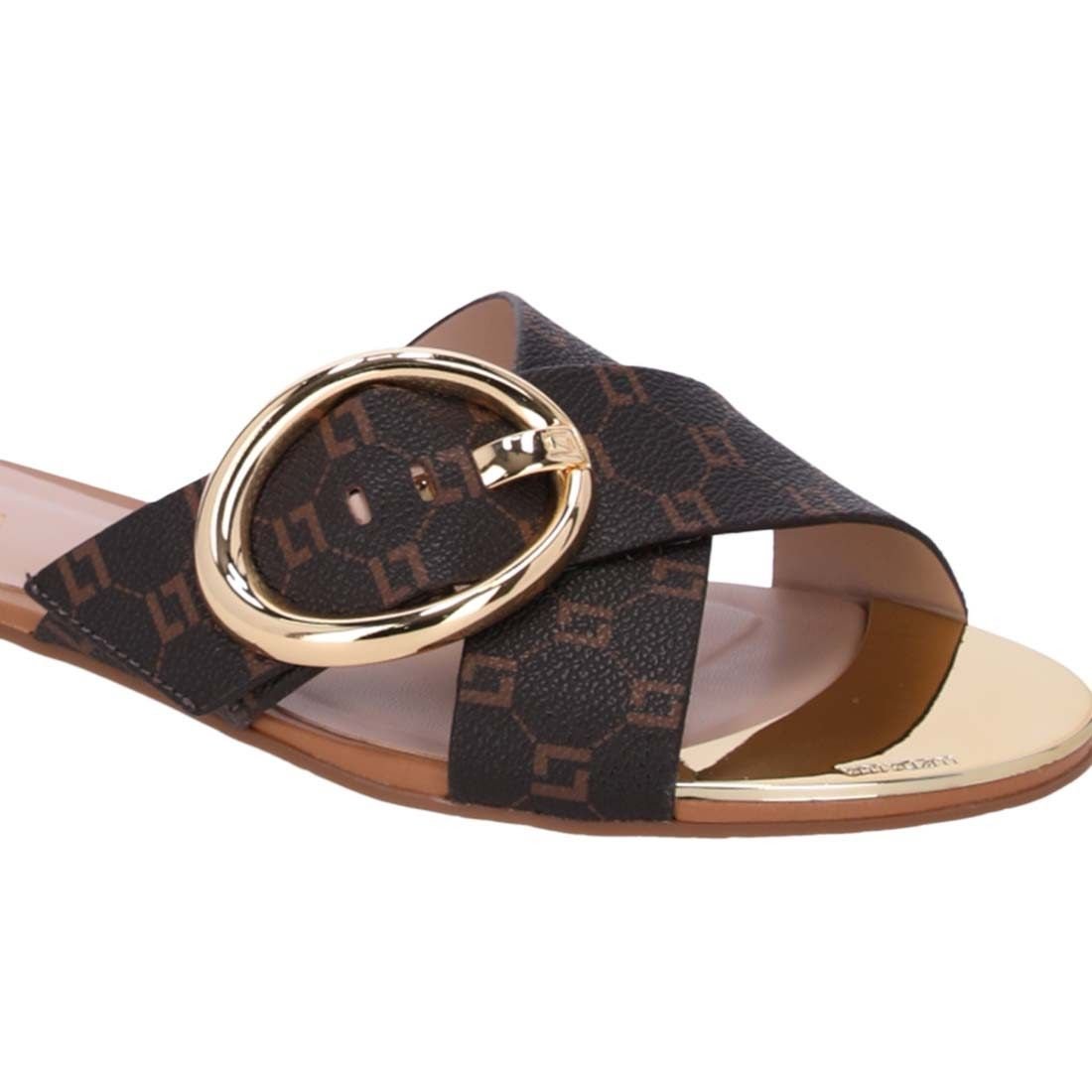 Chinelo Luz da Lua Monograma Marrom 4