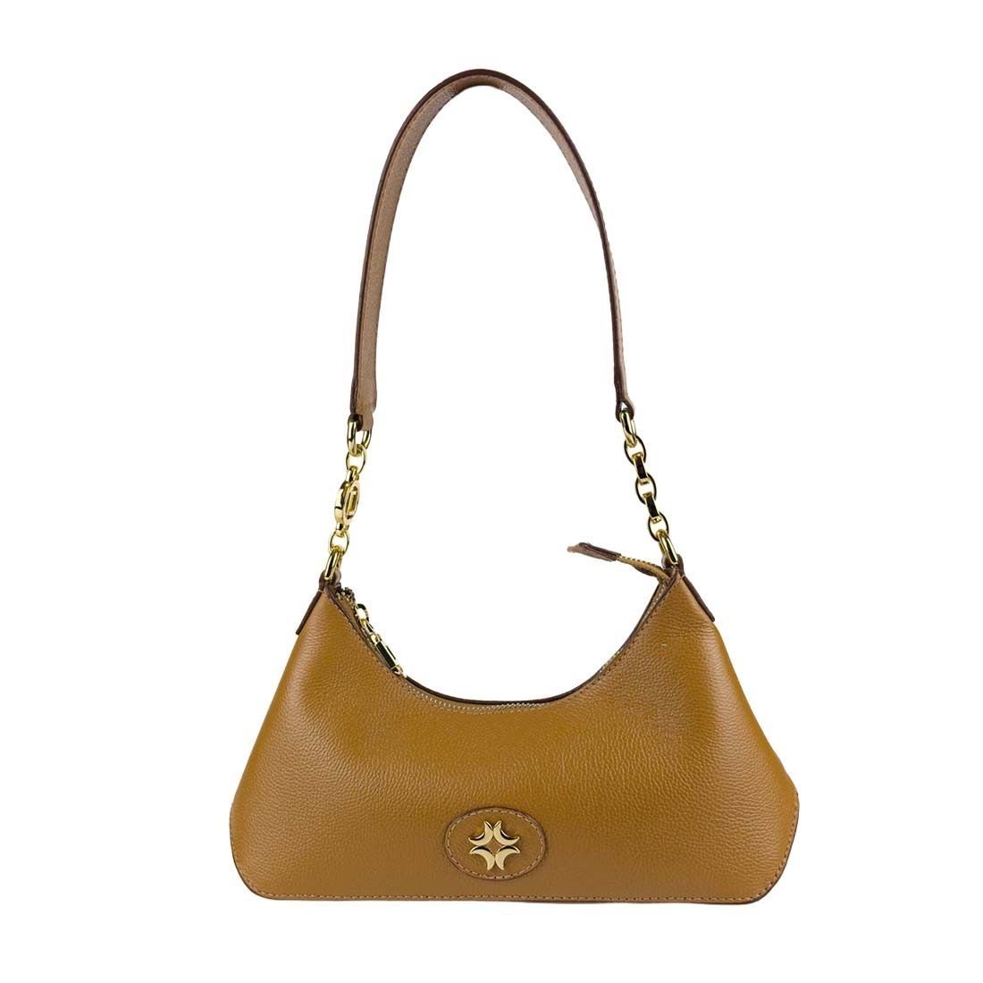 Bolsa Luz da Lua Baguete Corrente Oval