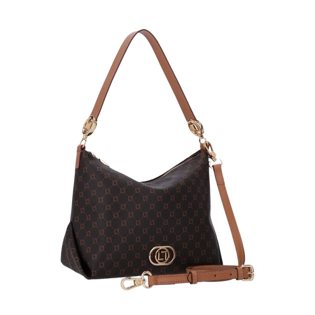 Bolsa Luz da Lua Hobo Logo Central Marrom 3