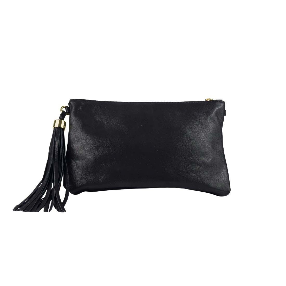 Bolsa Luz da Lua Clutch com Corrente Preto 3