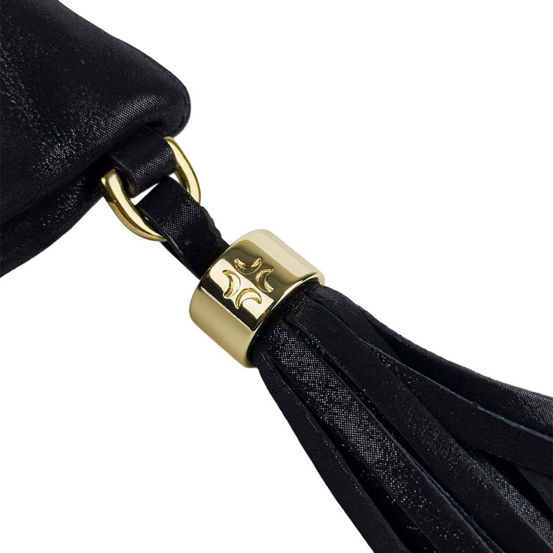 Bolsa Luz da Lua Clutch com Corrente Preto 4