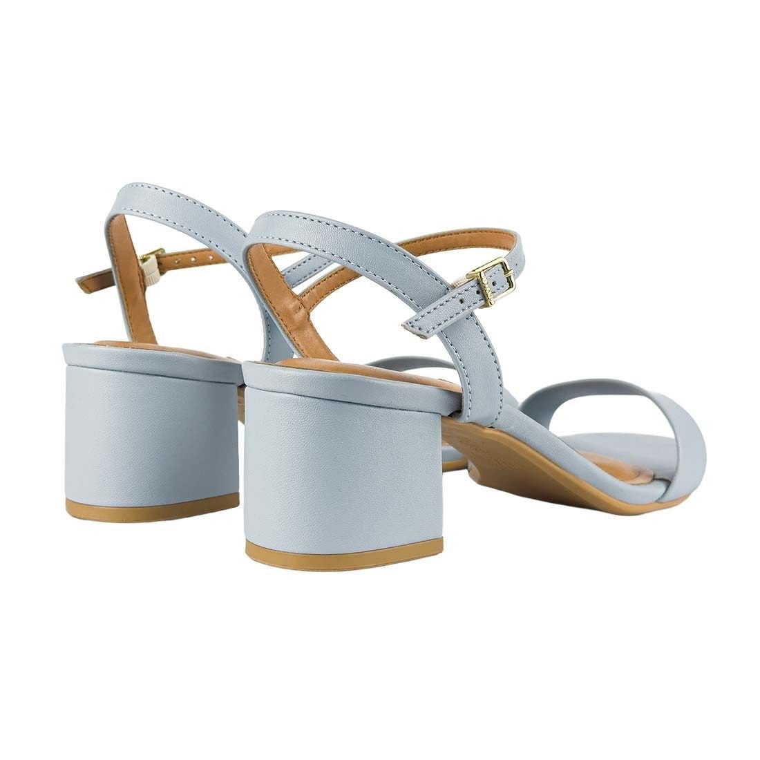 Sandália Vizzano Salto Bloco Médio Tira Fina Azul 3
