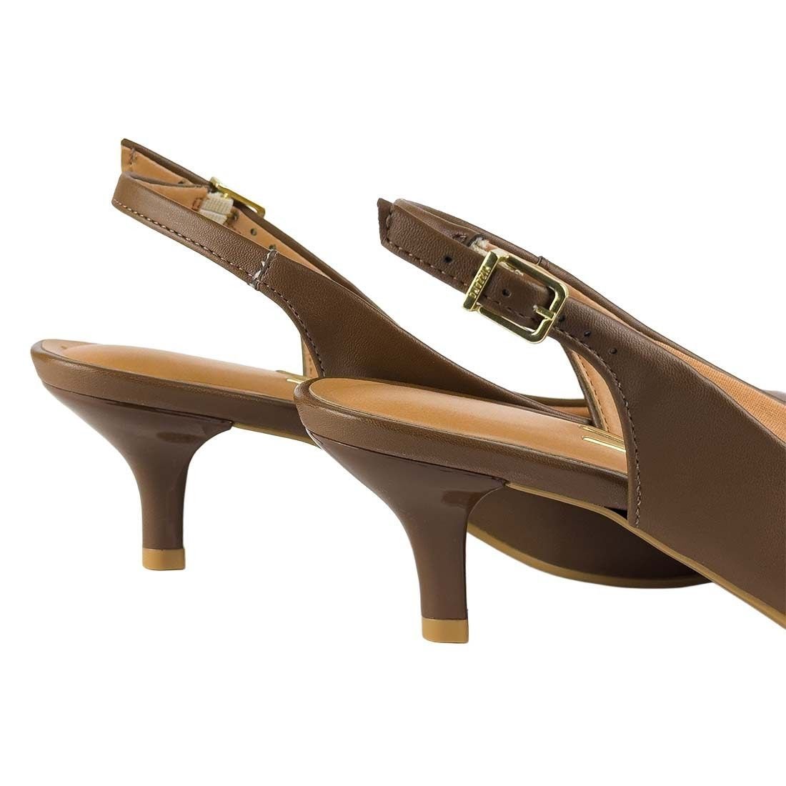 Sapato Scarpin Vizzano Slingback Salto Fino Preto 12