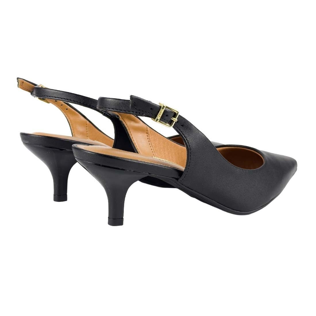 Sapato Scarpin Vizzano Slingback Salto Fino Preto 3