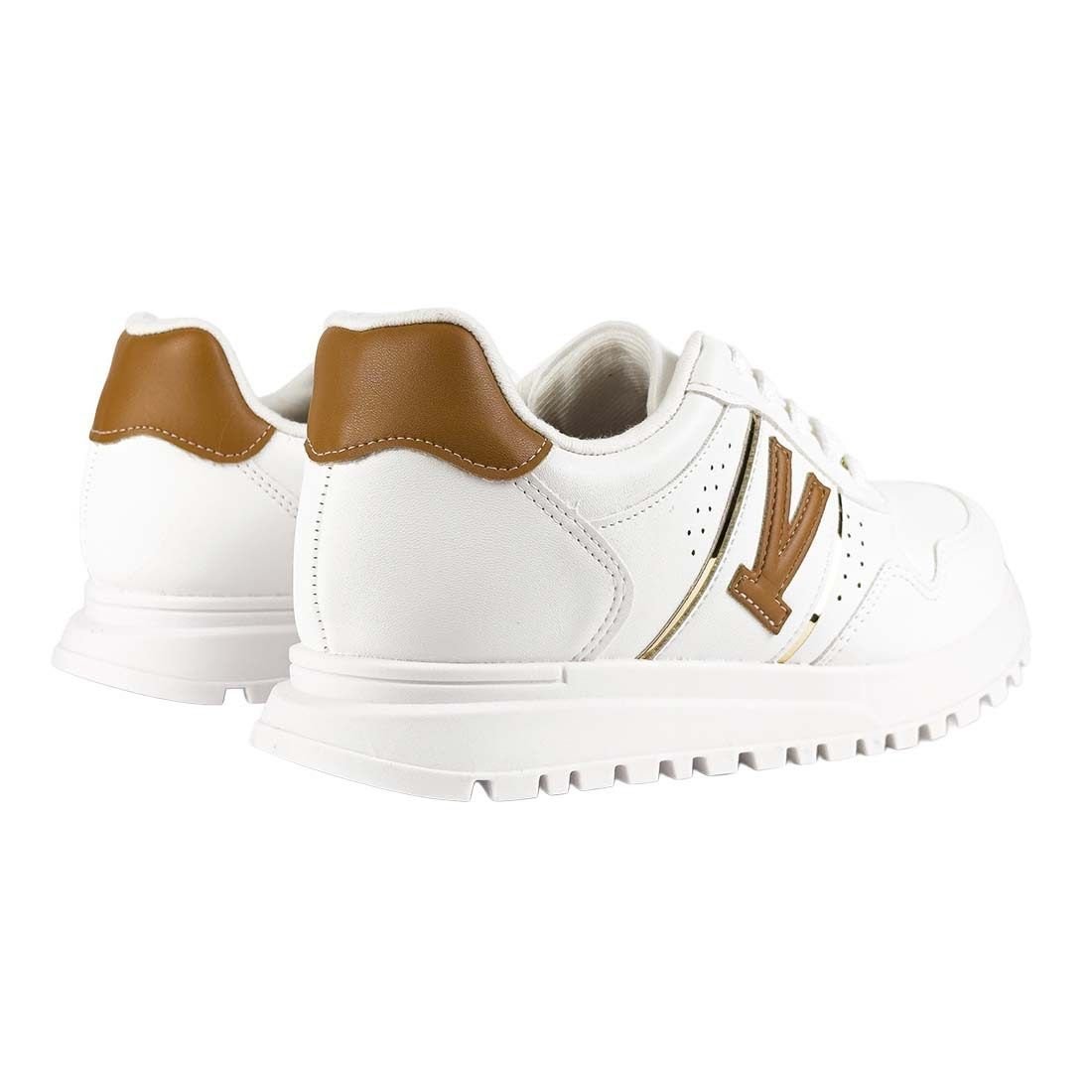 Tênis Vizzano Casual com Detalhes Contrastantes Branco 3