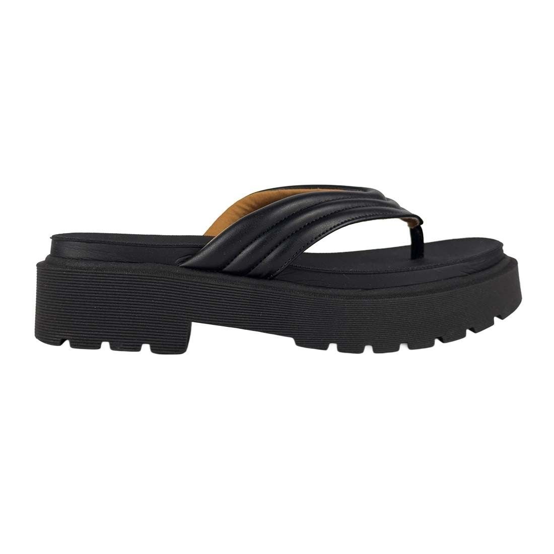 Chinelo Vizzano Plataforma com Tiras Largas