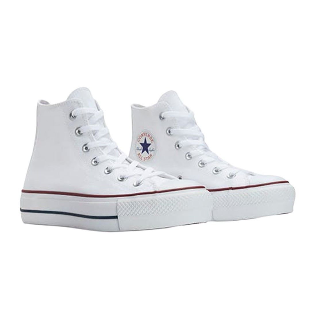 Tênis Converse All Star Chuck Lift Canvas Alto Branco 3