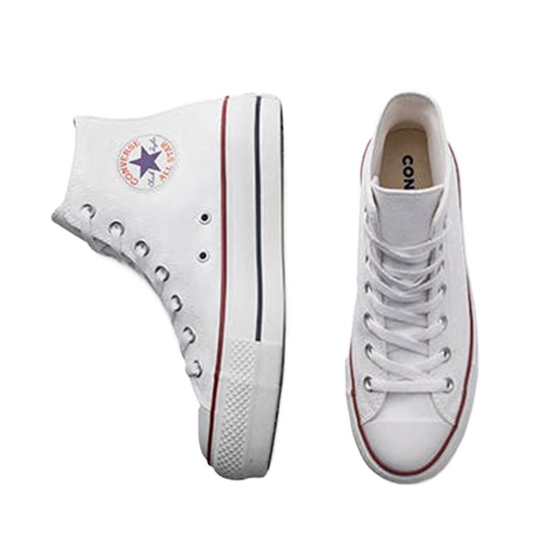 Tênis Converse All Star Chuck Lift Canvas Alto Branco 4