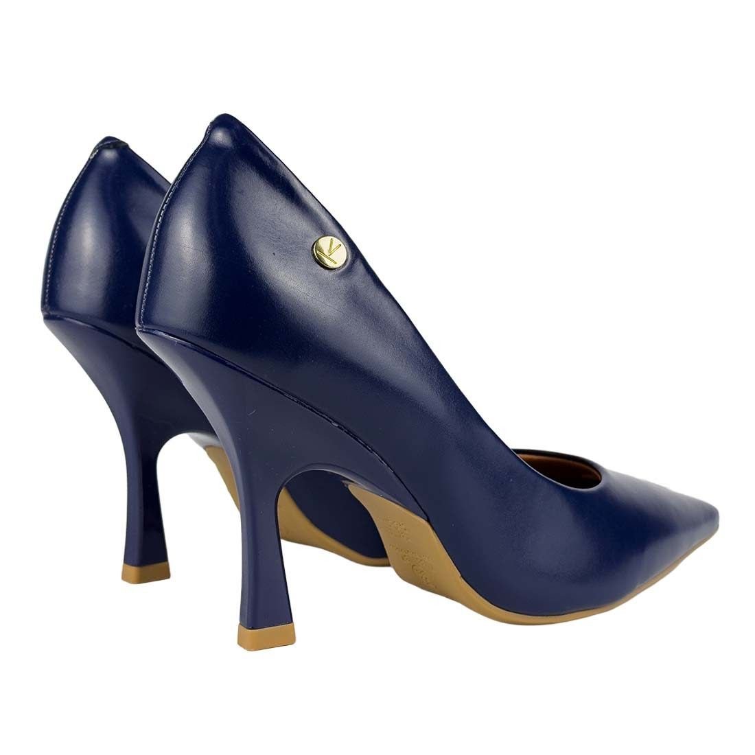 Sapato Scarpin Vizzano Salto Alto Fino Bico Fino Azul 3
