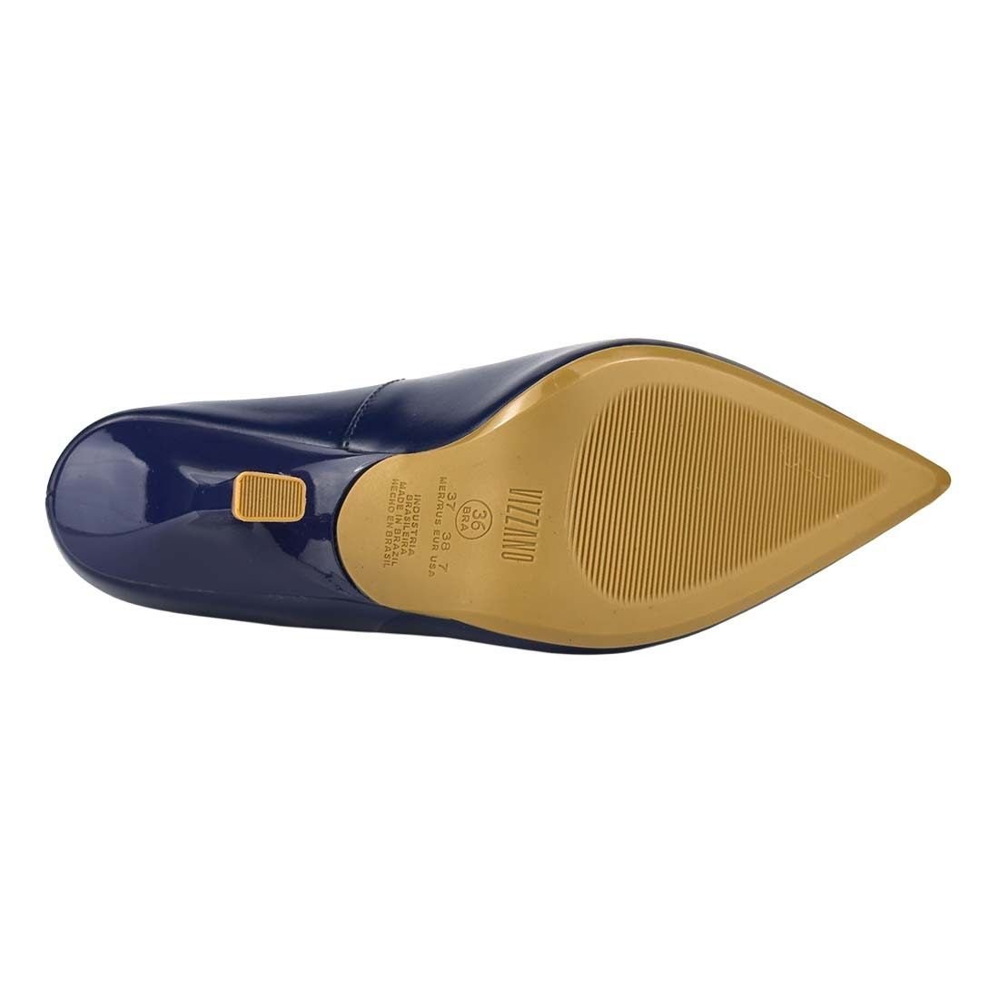 Sapato Scarpin Vizzano Salto Alto Fino Bico Fino Azul 6