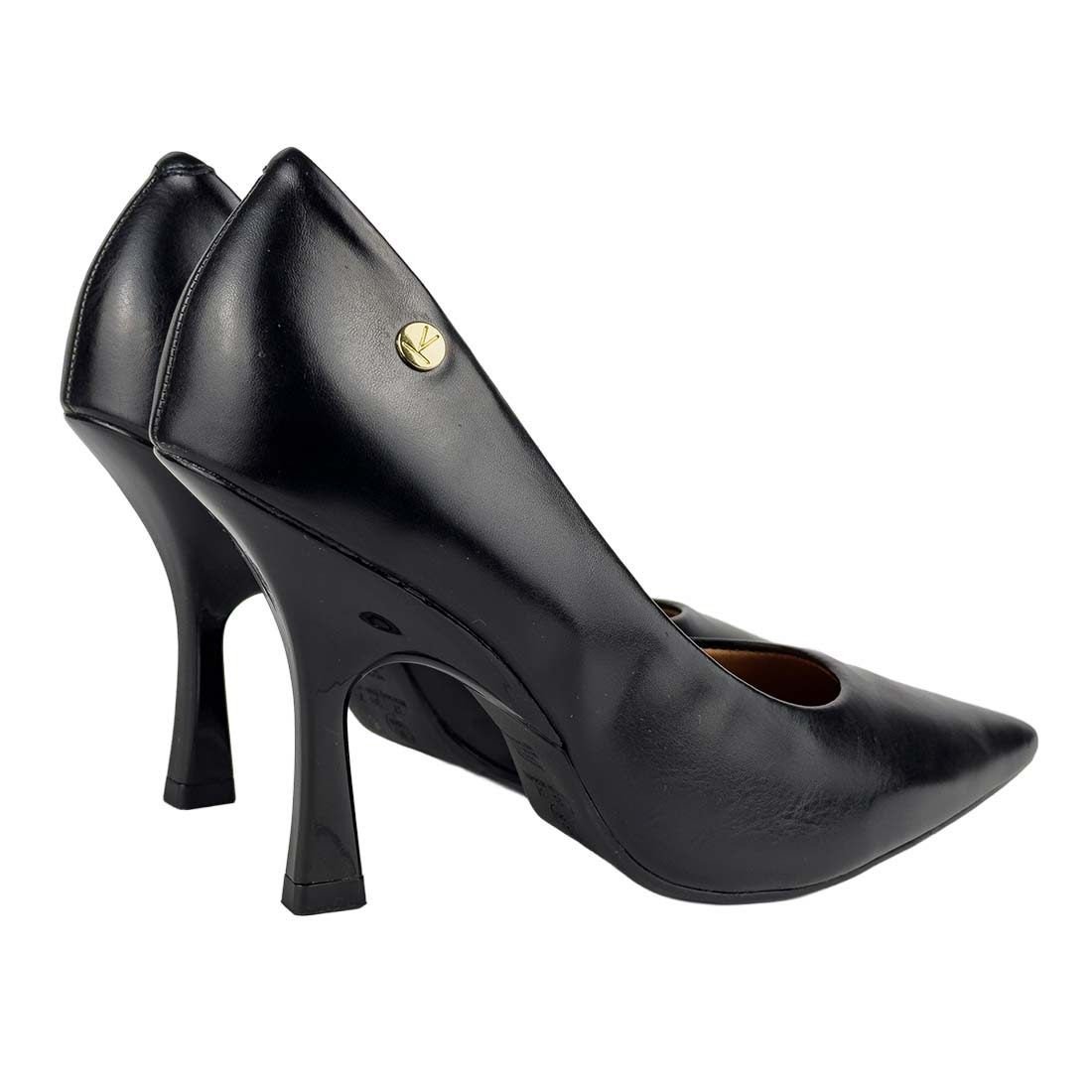 Sapato Scarpin Vizzano Salto Alto Fino Bico Fino Preto 3
