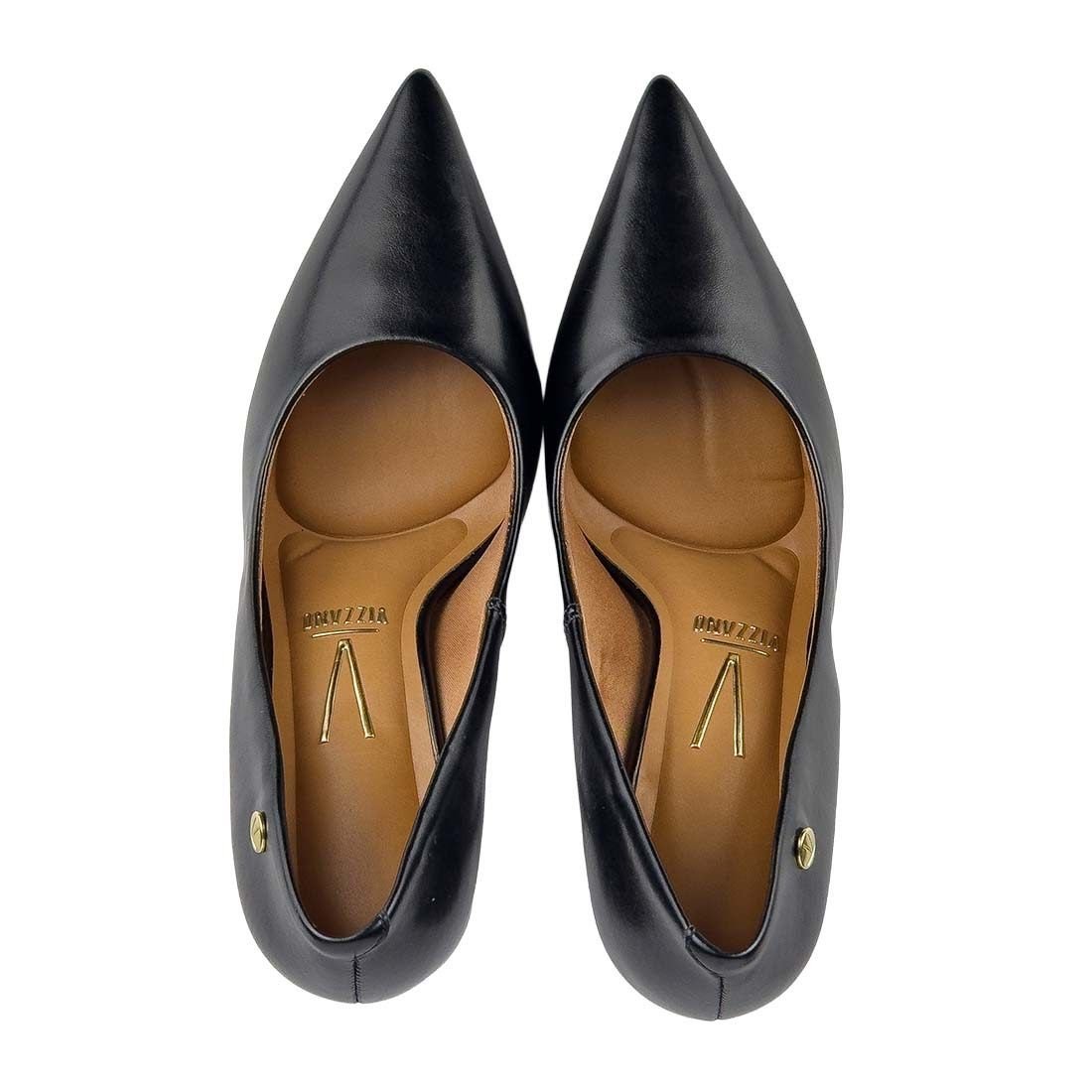 Sapato Scarpin Vizzano Salto Alto Fino Bico Fino Preto 5