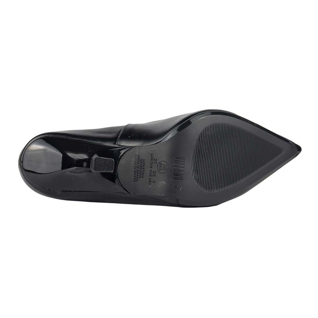 Sapato Scarpin Vizzano Salto Alto Fino Bico Fino Preto 6