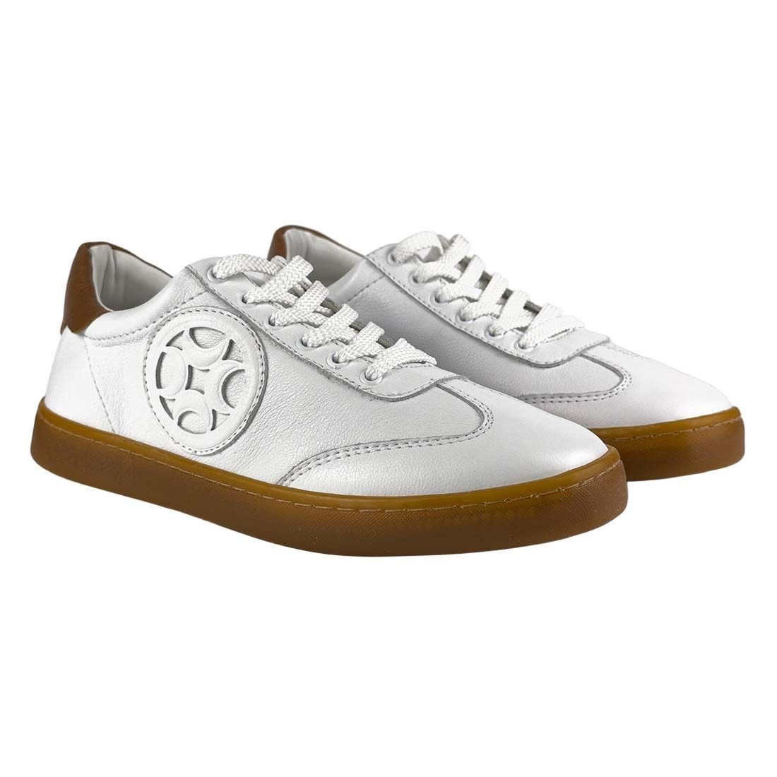 Tênis Luz da Lua Logo Lateral Branco 2