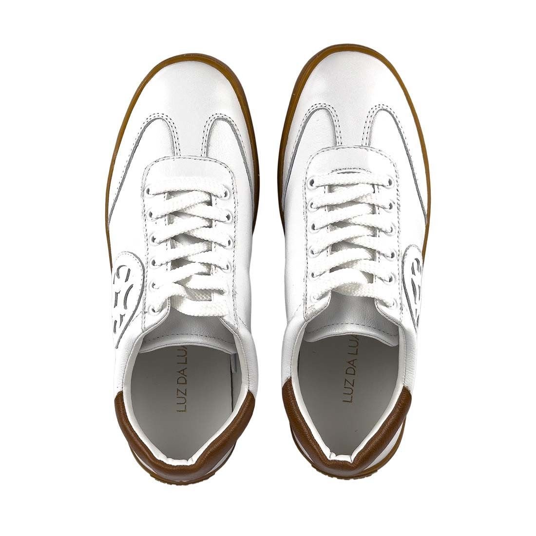 Tênis Luz da Lua Logo Lateral Branco 5