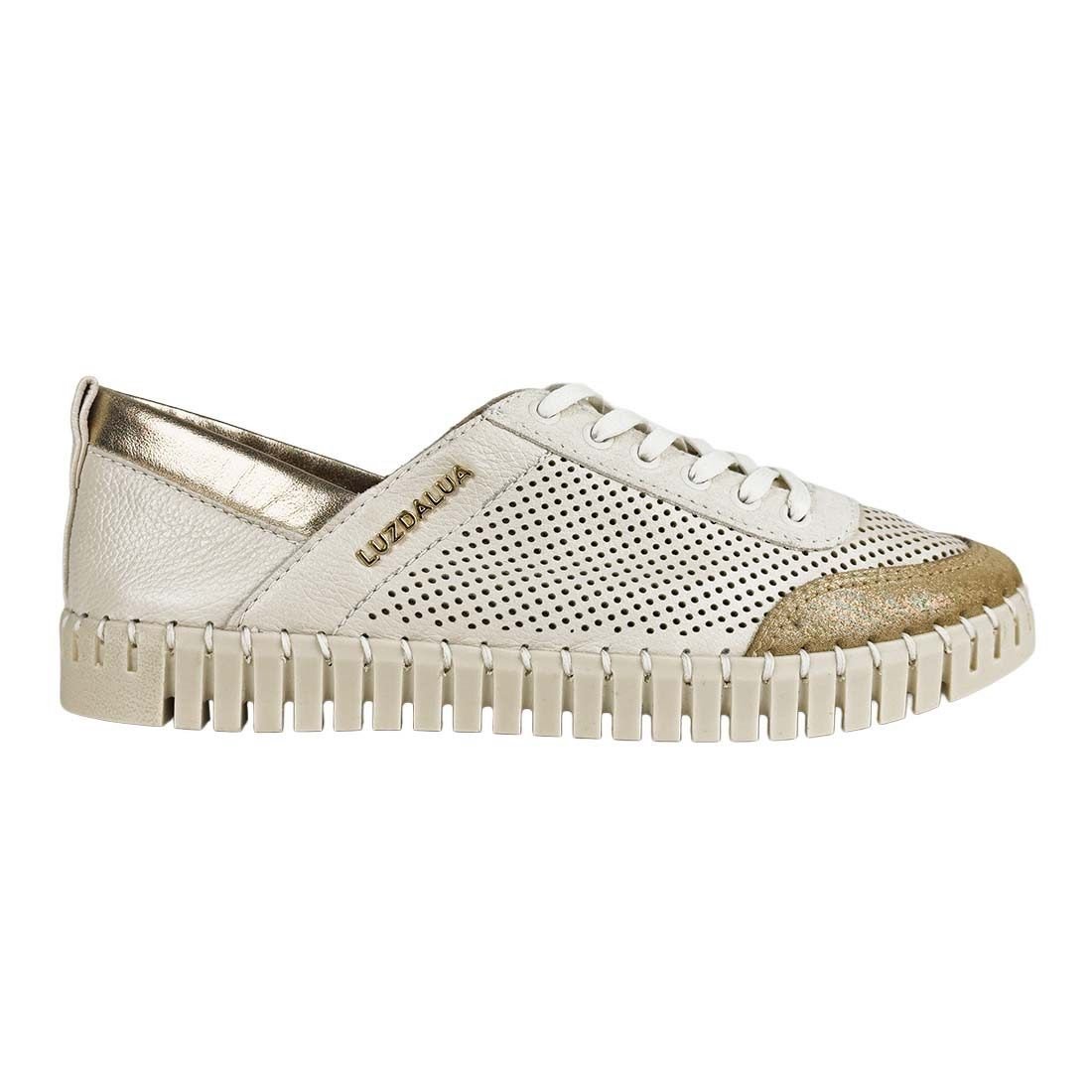 Tênis Luz da Lua Microfuros Solado Nervurado Off White 1