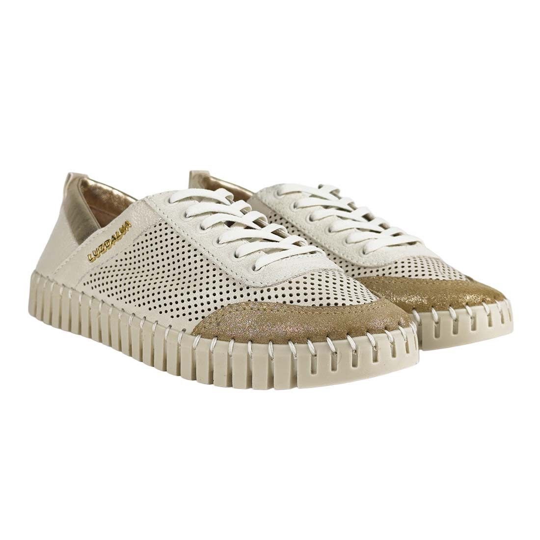 Tênis Luz da Lua Microfuros Solado Nervurado Off White 2