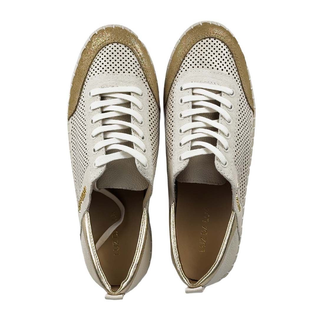 Tênis Luz da Lua Microfuros Solado Nervurado Off White 5