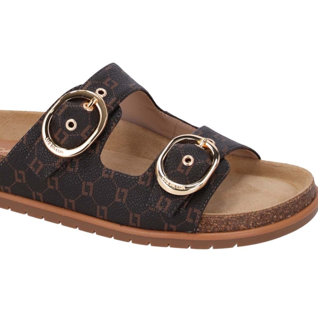 Sandália Papete Luz da Lua Flatform Marrom 4