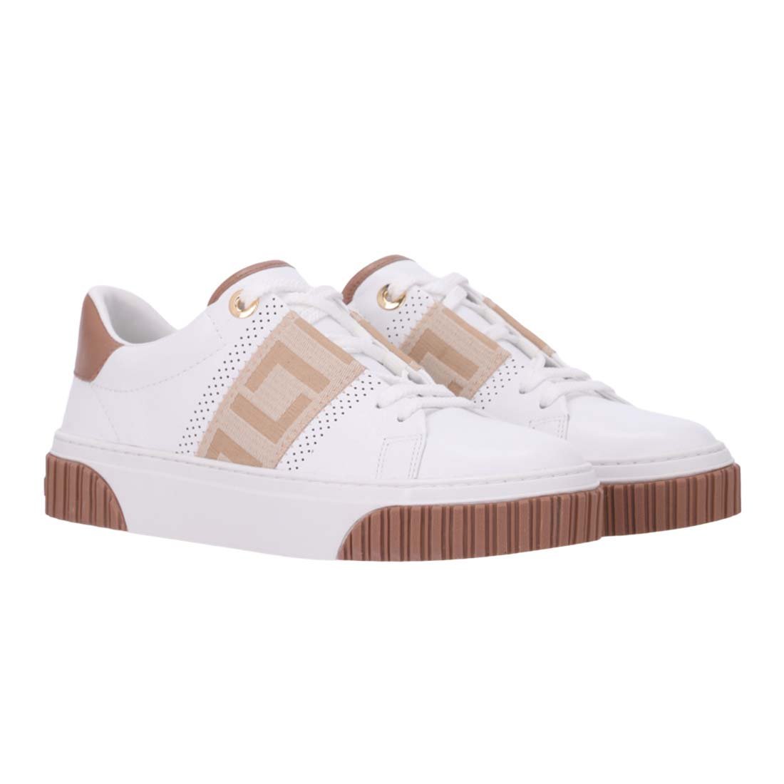 Tênis Luz da Lua Gorgurão Lateral Branco 2