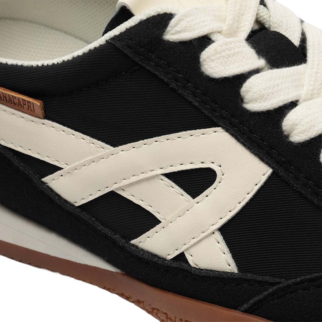 Tênis Anacapri Casual Retro Solado Borracha Preto 4