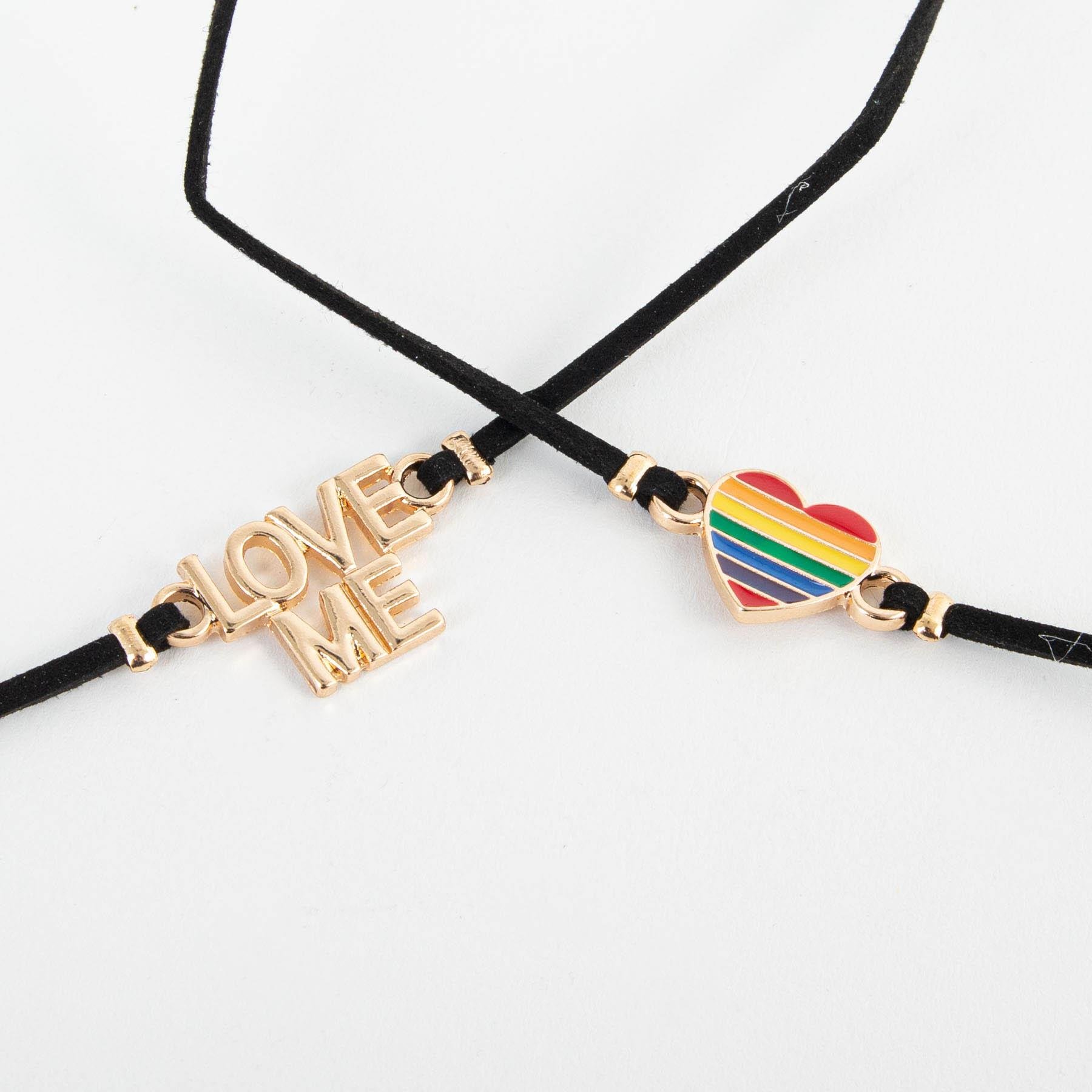 Kit 2 Chokers para Compatilhar Love Me