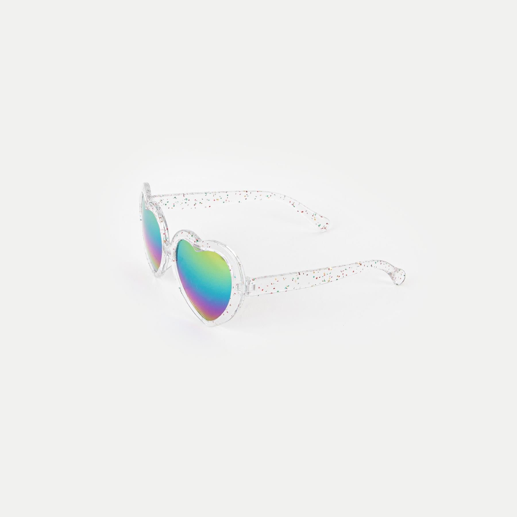 Óculos de Sol Coração com Glitter Multicores 2