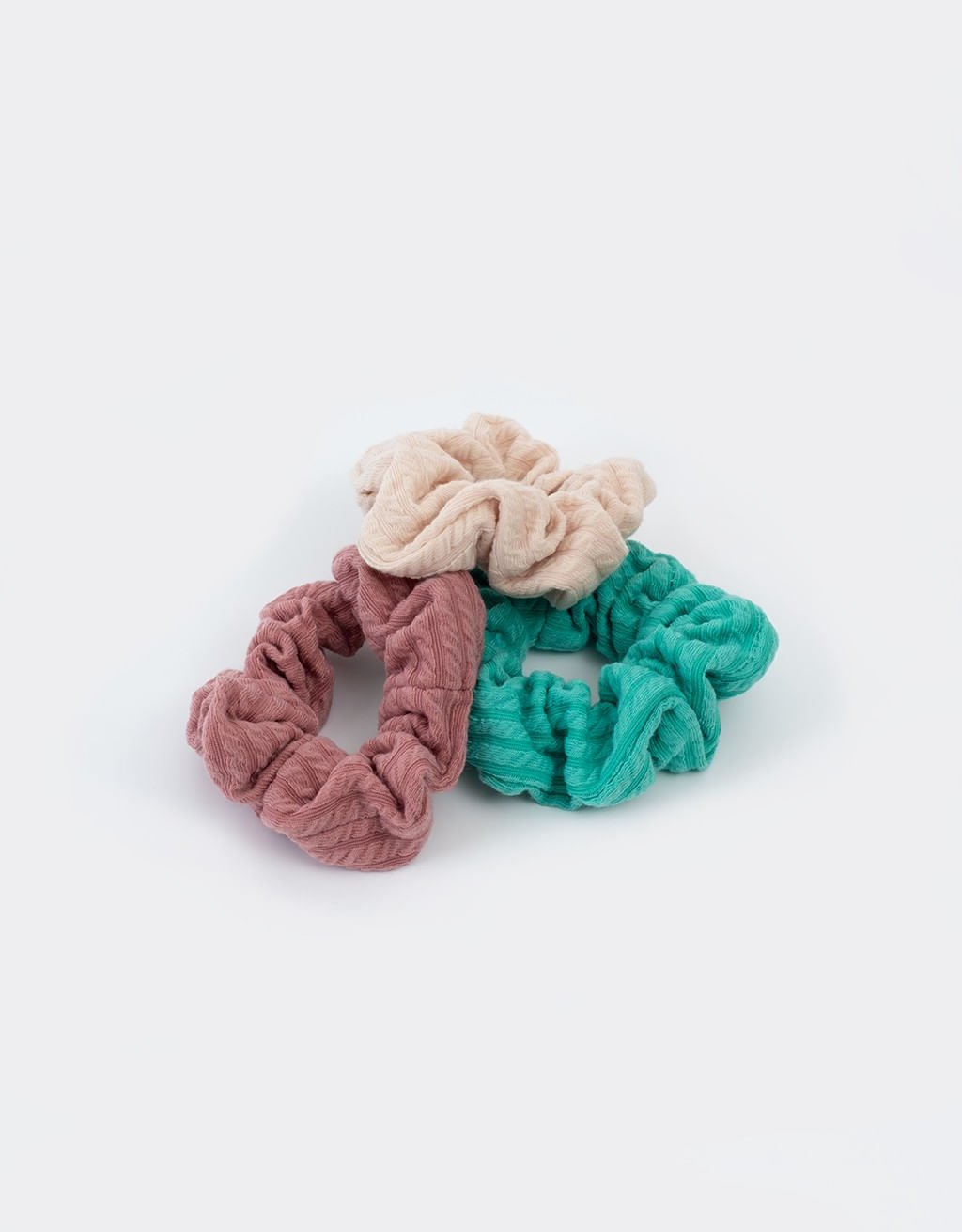 Kit Scrunchie com Textura Forest Soul Multicores 2