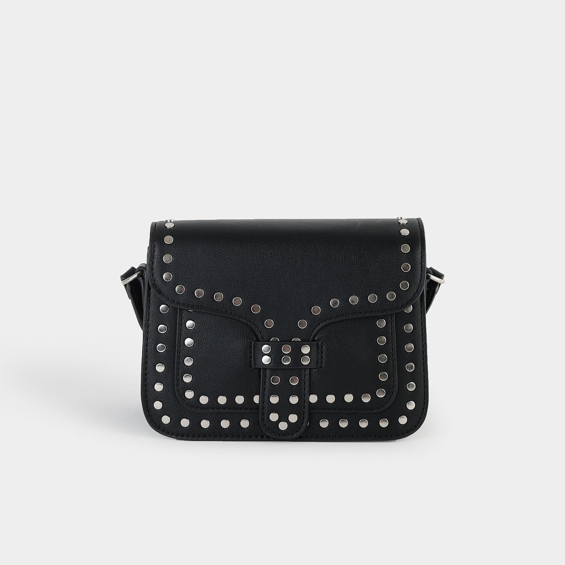 Bolsa Crossbody com Tachas Out West Preto 1