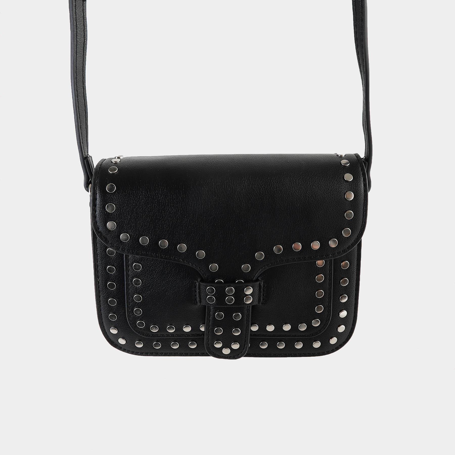Bolsa Crossbody com Tachas Out West Preto 3
