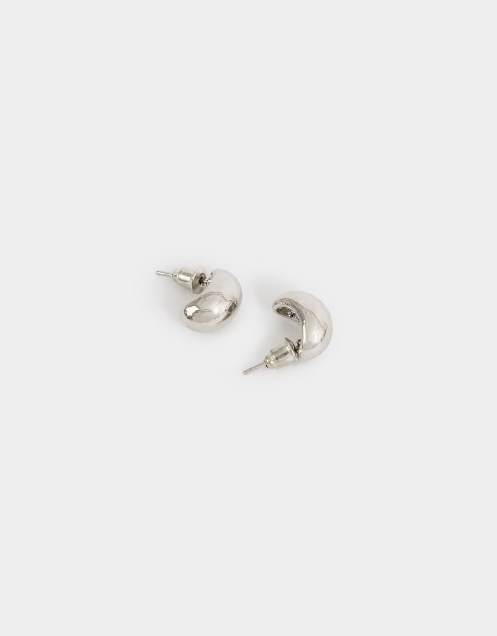 Brincos Passantes Strass Basic Prata 2